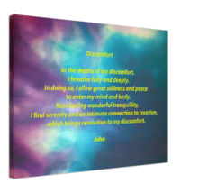 Discomfort by John - 18 x 24&quot; Quality Stretched Canvas Wisdom Art Print - $85.00