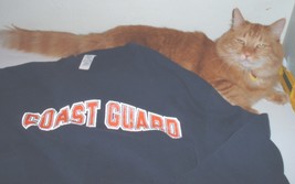 USCG US Coast Guard poly-cotton sweatshirt Lg Brookline, 2001 &quot;JCG&quot; - $20.00