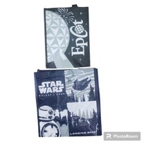 Star Wars Plastic Medium Size Shopping Bag And Disney Epcot Shopping Bag Small - $35.99