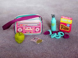 American Girl Doll GABRIELA Complete Accessories Set Bag Apple Water Sna... - £21.34 GBP