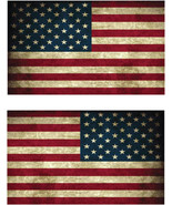 2 American Flag Sticker Decals - Mirrored - High Quality - Waterproof/Re... - $106.43 MXN