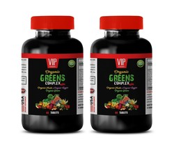 energy boosting tablets - ORGANIC GREENS COMPLEX - natural anti aging 2B - £22.38 GBP