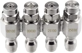 Saipe Jrod Pressure Washer Nozzles with 4-Tip Soft Wash Nozzle Tips Stan... - £18.90 GBP