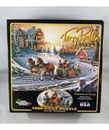 White Mountain Terry Redlin Pleasures of Winter Jigsaw Puzzle 1000 Piece... - £8.87 GBP
