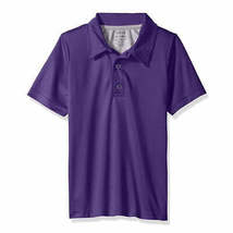 Cherokee Boys Uniform Short Sleeve Performance Polo Shirt,purple,14/16 - £10.22 GBP
