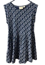 Maeve Anthropologie Peplum Dress Womens Size S Polka Dot Blue White  - £21.63 GBP