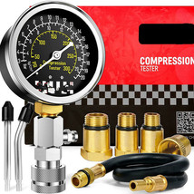 Compression Tester - Professional 8PCS Petrol Engine Cylinder Compression Tester - £12.90 GBP