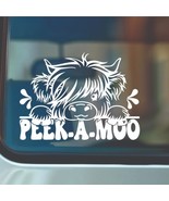 Cute Cow Vinyl Decal, Peeking Cow Car Sticker, Farm Bumper Sticker, Coun... - €3,45 EUR+