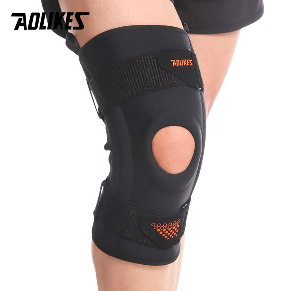 Sporting AOLIKES Spring Support Running Knee Pads Basketball Hiking Compression  - £33.94 GBP