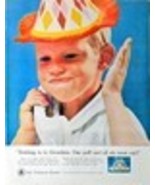 BELL TELEPHONE SYSTEM - Long Distance - Grandma - Kid - 1962 Vintage Pri... - $13.36 CAD