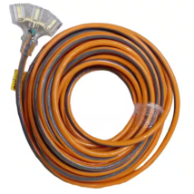 RIDGID 50 ft. 12/3 Tri-Tap Electric Extension Cord Lighted End Orange 16... - £42.82 GBP