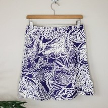 LOFT | Abstract Floral Linen Blend Skirt, womens size 4 - £14.47 GBP