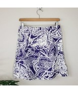LOFT | Abstract Floral Linen Blend Skirt, womens size 4 - £14.68 GBP
