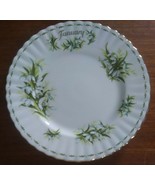 Royal Albert January Plate 8” Flower Of The Month Series Snowdrops - $32.73 CAD