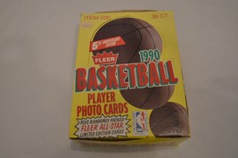 1990 Fleer Basketball Player Photo Cards 36 Wax Packs NBA Collector Card Packs - £101.23 GBP