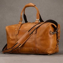 Brand Designer Business Travel Bag Pattern Handbag Genuine Leather Male Duffle B - £332.16 GBP