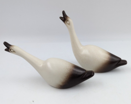 Howard Pierce Pottery Pair Bird Geese Goose Set of 2 Figurines Mid Century - $59.99