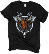 Minotaur Skull Greek Bull God Ancient Greece Mythology Unisex T-Shirt  - £20.94 GBP