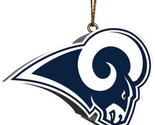 NFL Los Angeles La Rams 3D Logo Sapin de Noël Ornement Neuf En Paquet - £10.08 GBP