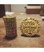 Sunken Gold Pirate Treasure Coin Set - 35 Metal Doubloons (7/8&quot;) with Po... - $455.80 MXN