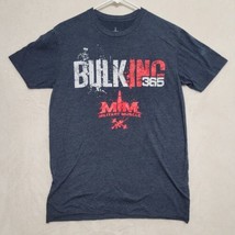 Military Muscle Brand T-shirt Adult Size M Medium Gray Short Sleeve Bulking 365 - £9.31 GBP