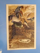 Vtg 1948 Postcard Bridal Altar, Balcony Of Titans Temple, Howe Caverns, New York - £3.98 GBP