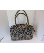 Vera Bradley MediumLadies Handbag Retired Brown Cocoa  13&quot;W Logos &amp; Smal... - $25.60 CAD
