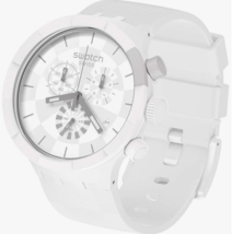 Swatch - SB02W400 - Big Bold Chrono Watch Casual Plastic - Chequered White - $259.95