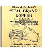 Chase Sandborn Seal Brand Coffee 1894 Advertisement Victorian Beverage 3... - $19.99