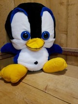 Classic Toy Co - 16&#39;&#39; Plush Penguin Blue/Black/White/Yellow 2016 - $21.83