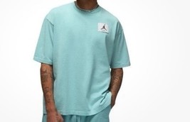 Nike Air Jordan Flight Essentials Men&#39;s Oversized T-Shirt XL Aqua DZ0604... - $39.99