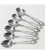 Oneida Malmaison Teaspoons Northland Korea 6&quot;  Stainless  Lot of 6 - $394.73 MXN