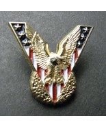 USA FLAG EAGLE VICTORY LAPEL PIN BADGE 1.1 INCHES - £4.49 GBP