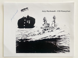 Jerry Wachsmuth Signed USS Pennsylvania WWII Photo - £39.34 GBP