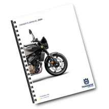 HUSQVARNA 2024 - SVARTPILEN 250 - OWNERS MANUAL - REPRINTED COMB BOUND - $25.14