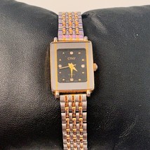 CTNY Silver Gold Black Dial 19mm Women’s Quartz Watch Working New Battery - $28.36