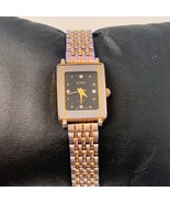 CTNY Silver Gold Black Dial 19mm Women’s Quartz Watch Working New Battery - $522.03 MXN