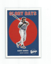 Barry Bonds (San Francisco Giants) 2000 Upper Deck Vintage Glory Days Insert #G8 - £6.01 GBP