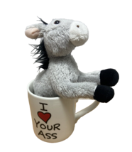 Our Name is Mud Love Your Ass Plush and Coffee Mug Set 2pc Set  Rare! OOP - $15.50