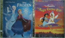 A Little Golden Book Hardcover Two Books Aladdin and Frozen Disney - £6.75 GBP