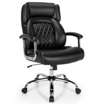 Height Adjustable Big and Tall Office Chair Computer Desk Chair with Metal Base - £244.25 GBP