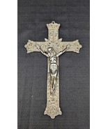 Vintage Gallo NYC Jesus Crucifix Filigree Slight Gold Tone Metal  9&quot; Length - $9.47