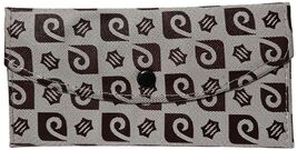 Vintage Pierre Cardin Style Monogram Long Wallet Trifold Clutch Brown Cr... - $8.42