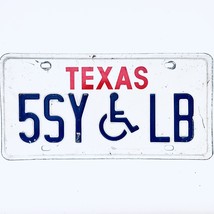  United States Texas Base Disabled License Plate 5SY LB - £13.23 GBP