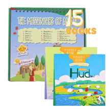 Prophet&#39;s Stories - The Messengers of Allah - 15 Books for Kids [Activities, QA] - £56.09 GBP