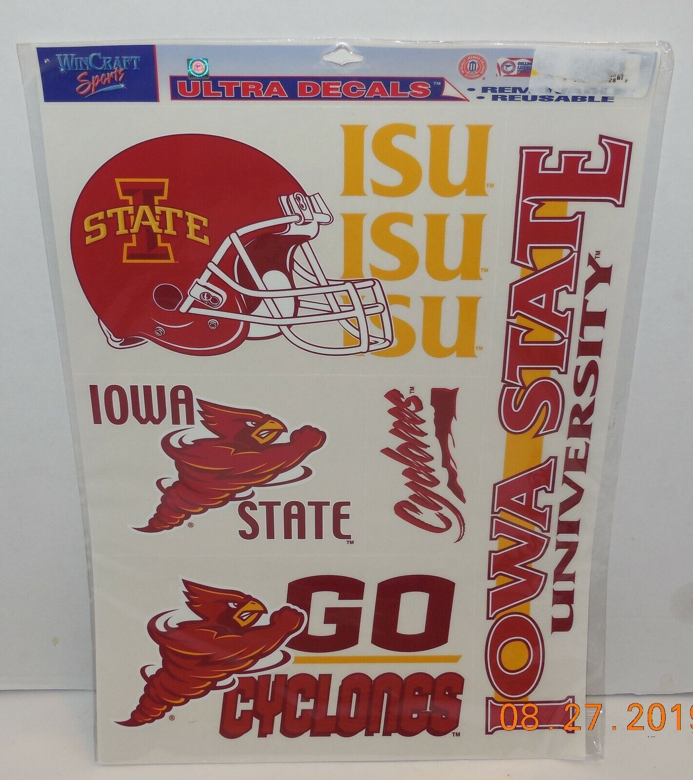 Primary image for Wincraft Iowa State University Cyclones Ultra Decals 11" x 17" NCAA College