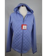 THE NORTH FACE Women&#39;s Purple Quilted Front Zip-Up Fleece Jacket L New - $87.99 CAD