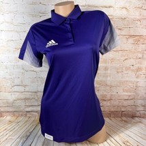 NEW Adidas PrimeBlue Womens Size Small Purple Polo Button Golf Collar Shirt Top - £22.27 GBP