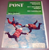 Saturday Evening Post June 18, 1966 - Sky Diving, Chicago Cubs Leo Durocher - £10.01 GBP