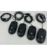Lot of 5 HP Wired USB Optical Mouse Black 3 x Model MOFYUO and 1 x SM202... - €17,04 EUR